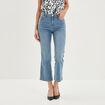 Jeans flare 7/8ème push-up Mosquitos denim triple stone femme