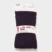 Lot 2 collants 40 deniers noir femme
