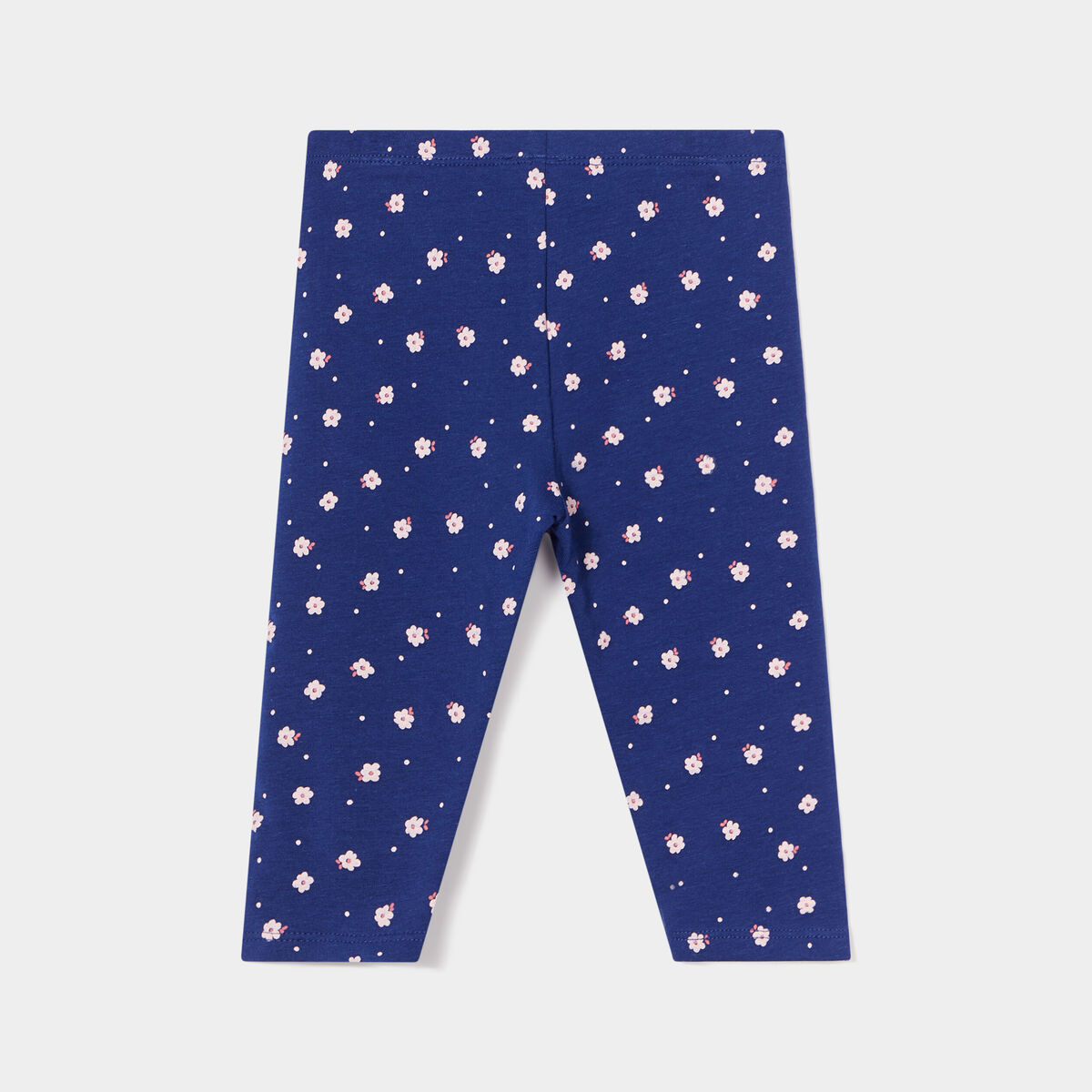 Legging molletonné bleu marine bébé fille