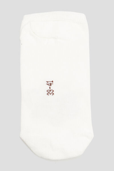 Lot 3 paires chaussettes orange foncé femme