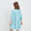 Robe évasée manches 3/4 bleu roi femme
