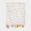 Foulard avec pampilles multicolore femme