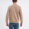 Sweat avec col rond taupe homme