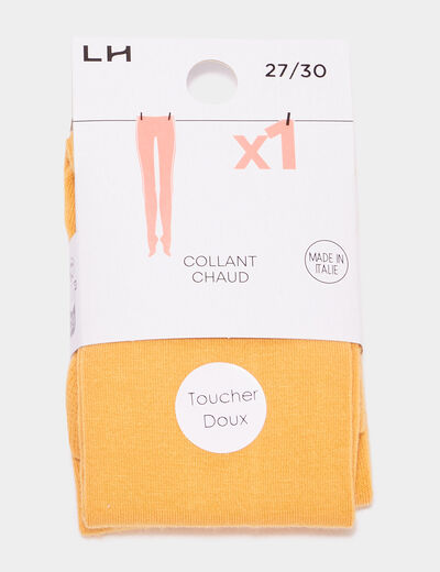 Collants jaune moutarde fille