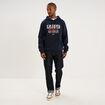 Sweat hoodie 1 poche bleu marine homme