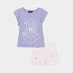 Ensemble pyjama short Harry Potter parme fille