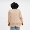 Gilet chauve-souris mi-long jaune or femme grande taille