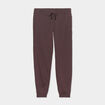 Pantalon jogging droit molleton marron foncé homme