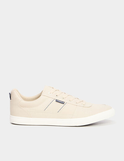 Tennis basses à lacets sable homme