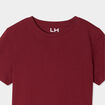 T-shirt en coton manches courtes bordeaux garçon