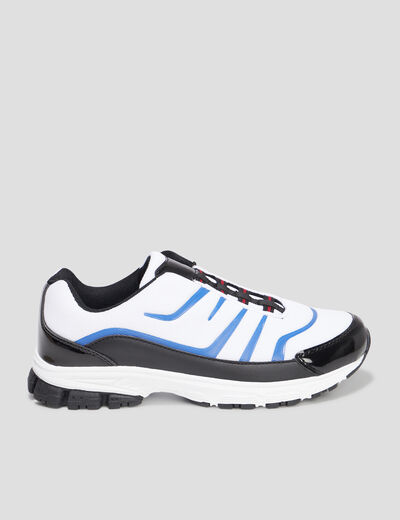 Baskets running à lacets Liberto blanc garçon