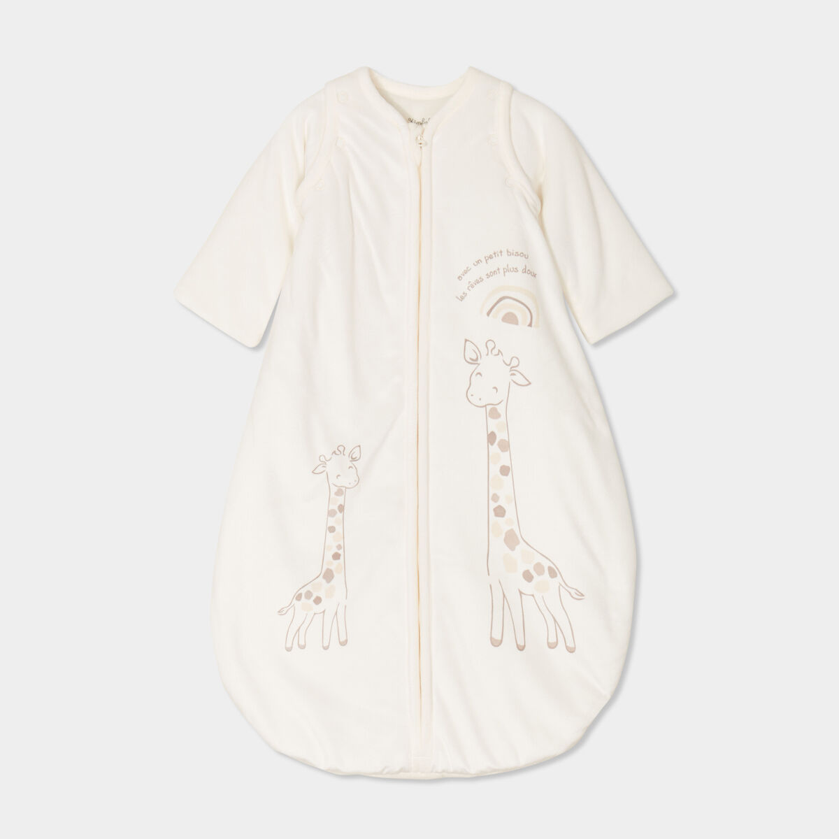 Gigoteuse manches amovibles TOG 3 blanc bébé