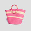 Sac cabas trapèze rose fushia femme