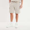 Bermuda de jogging avec poches côtés gris clair homme