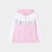 Coupe-vent à capuche zippé rose pastel fille