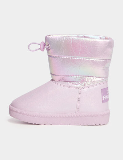Bottines fourrées Reine des neiges violet fille