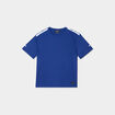 T-shirt oversize manches courtes Run-Up bleu electrique garçon