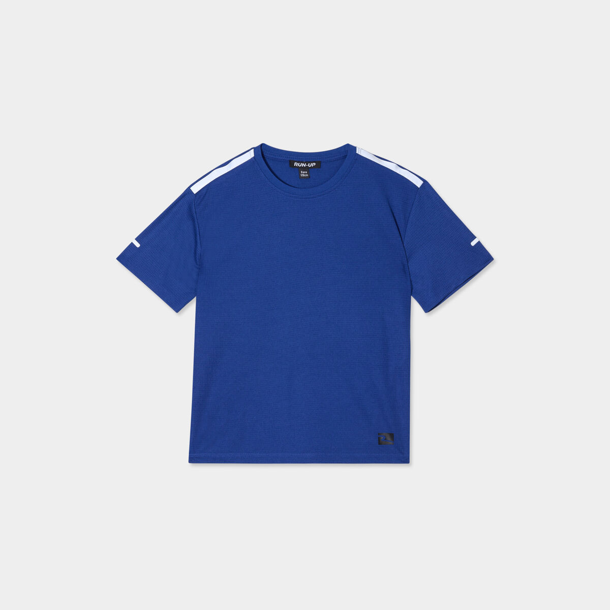 T-shirt oversize manches courtes Run-Up bleu electrique garçon