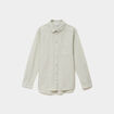 Chemise manches ajustables 1 poche coton vert clair femme
