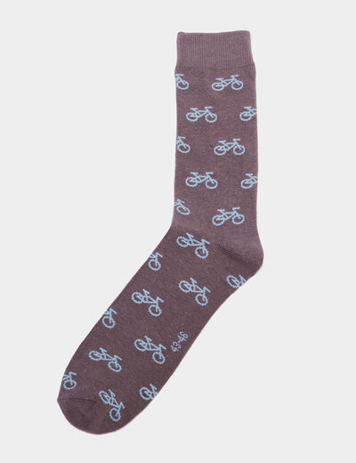 Lot 5 paires chaussettes coton multicolore homme
