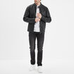 Jean stretch coupe slim denim noir homme