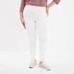 Legging avec taille &eacute;lastiqu&eacute;e blanc femme grande taille