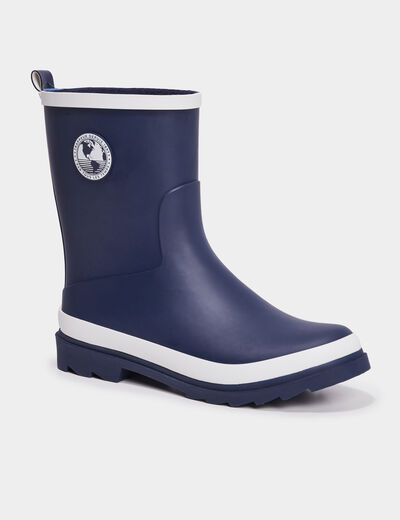 Bottes de pluie Trappeur bleu marine femme
