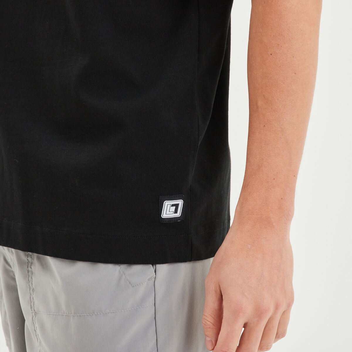 T-shirt oversize manches courtes Liberto noir homme