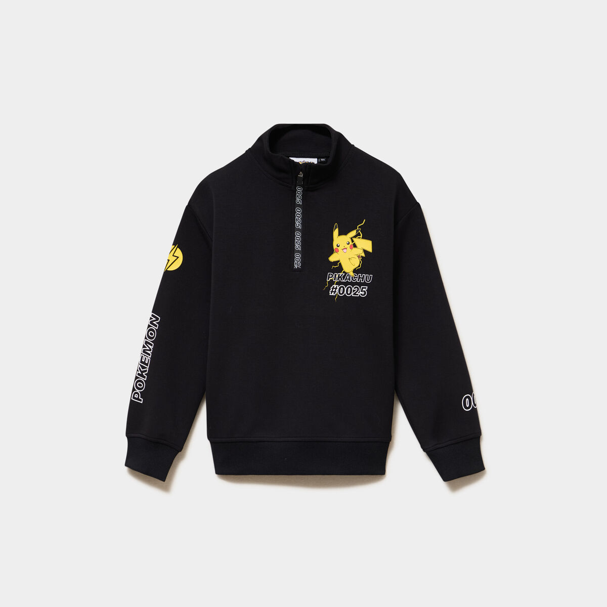 Sweat camionneur Pok&eacute;mon Pikachu noir gar&ccedil;on