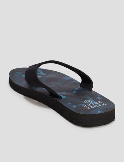 Tongs de plage bleu homme
