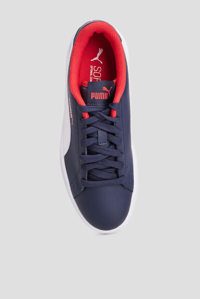 Tennis à lacets Puma Courtflex bleu marine garçon