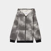Sweat zipp&eacute; &agrave; capuche imprim&eacute; molleton noir gar&ccedil;on