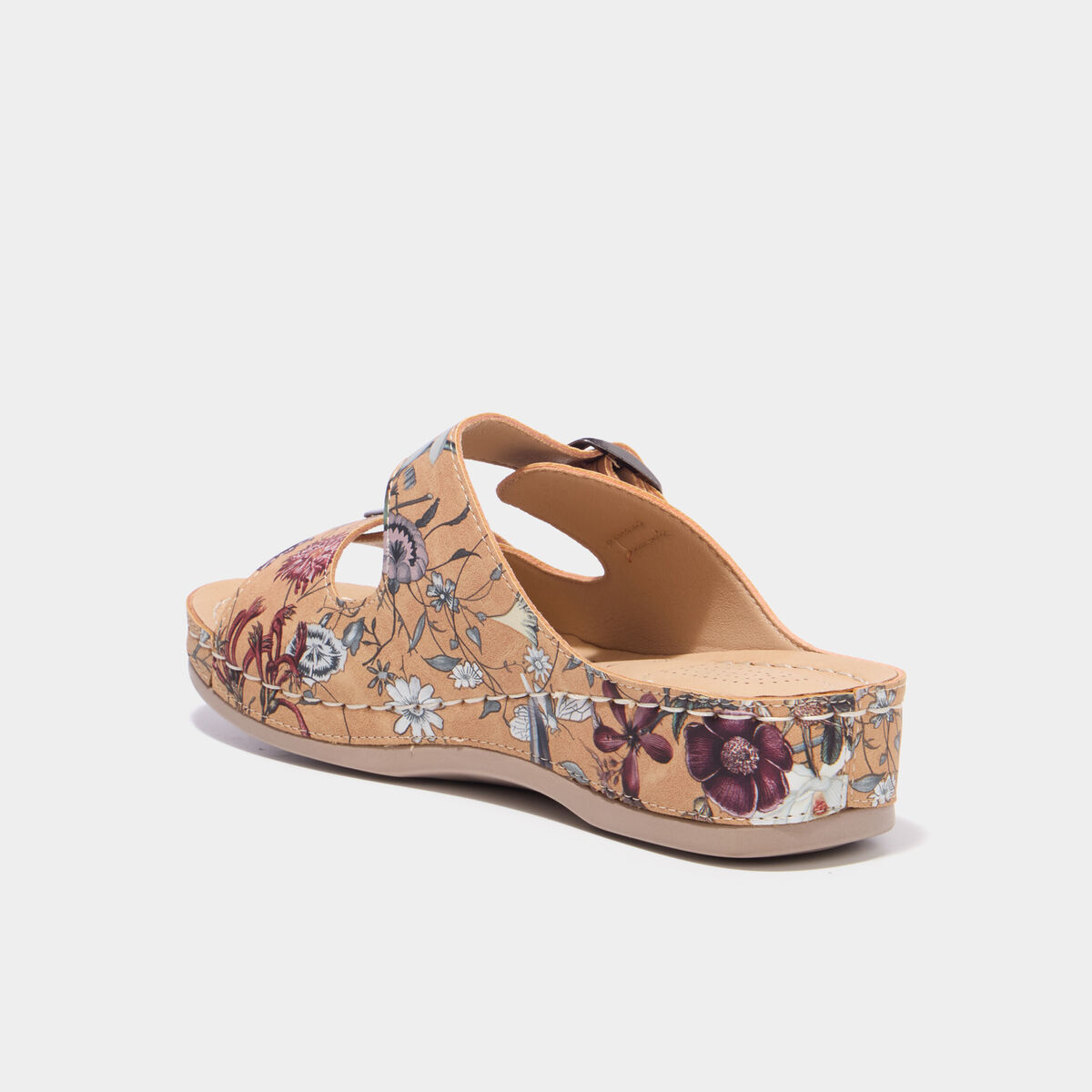 Mules avec boucles marron femme