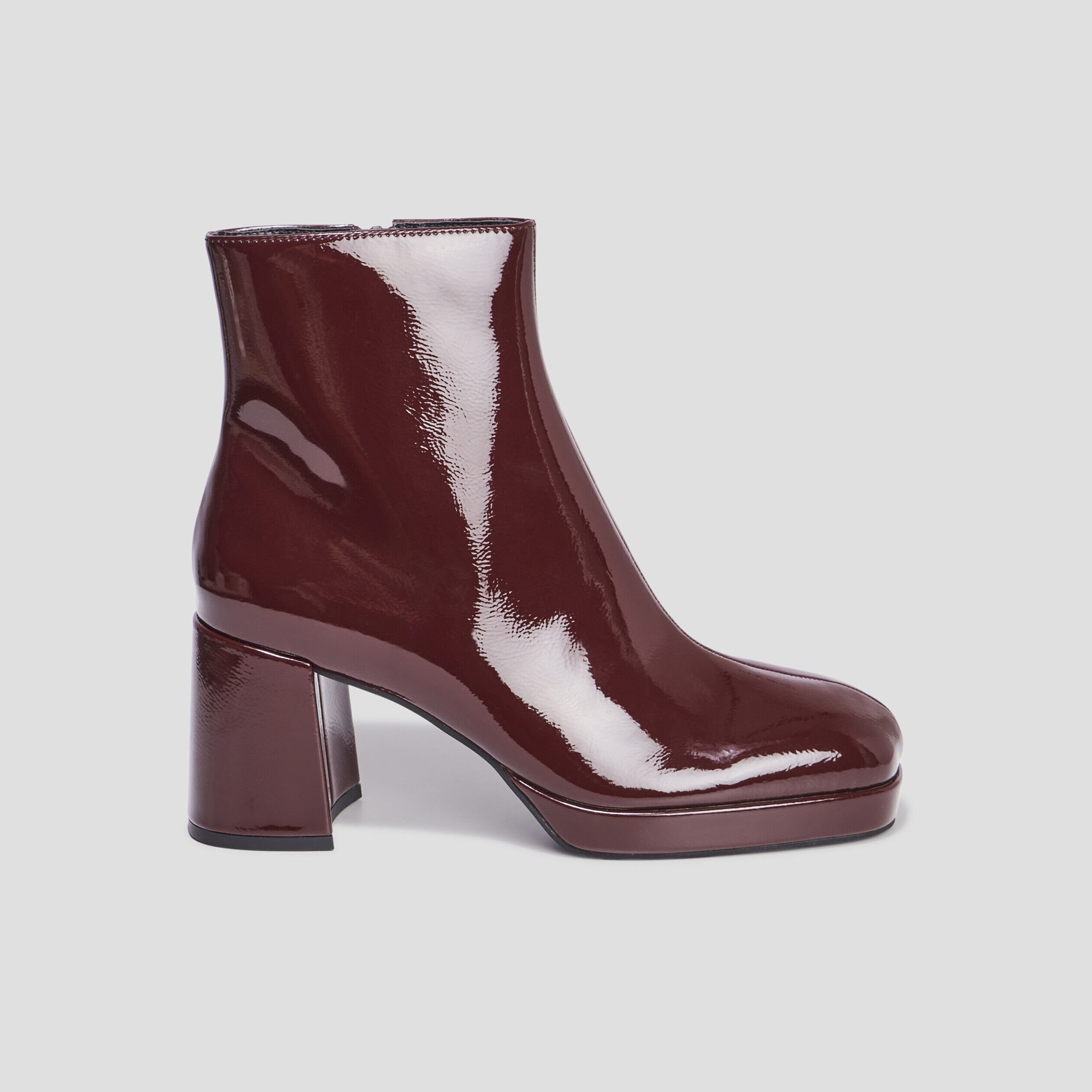 Boots rouge online femme pas cher
