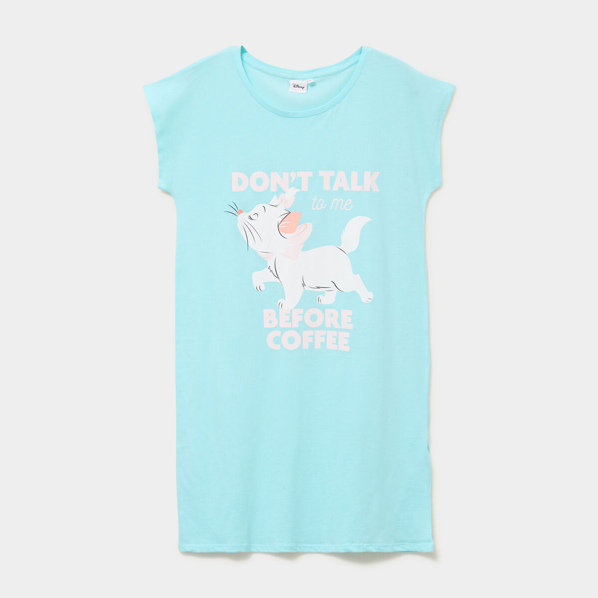 Chemise de nuit Les Aristochats Marie bleu turquoise femme