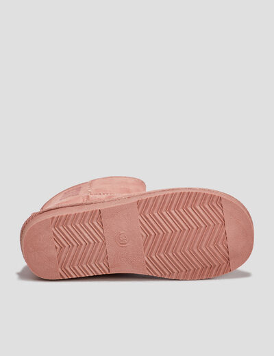 Bottines fourrées Creeks rose fille
