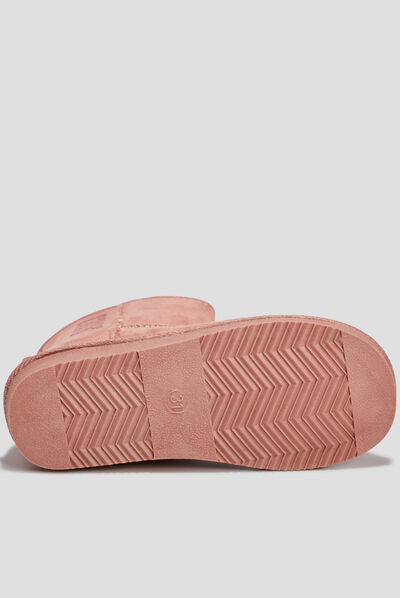 Bottines fourrées Creeks rose fille