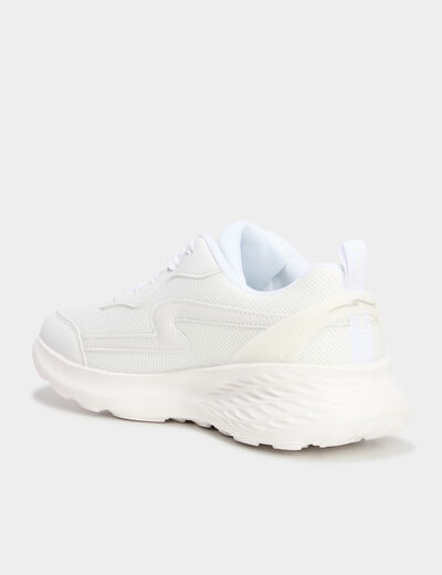 Baskets running à lacets Run-Up blanc femme