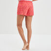 Short de pyjama orange femme