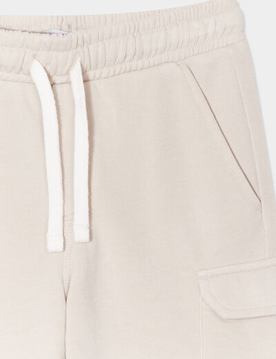 Short droit beige garçon