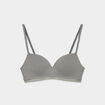 Soutien-gorge triangle paddé coton vert kaki femme
