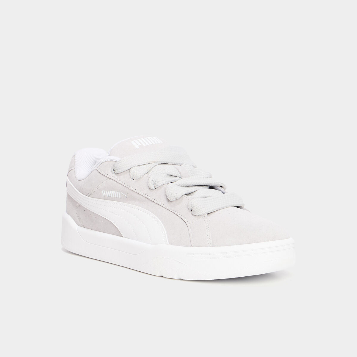 Tennis basses &agrave; lacets Puma gris homme