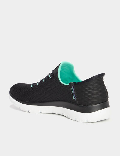 Baskets running Slip-ins Skechers noir femme