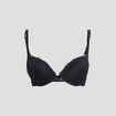 Soutien-gorge maxi push-up dentelle noir femme