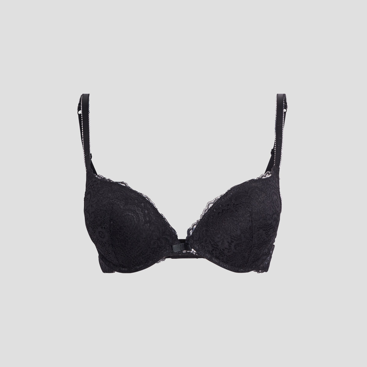 Soutien-gorge maxi push-up dentelle noir femme