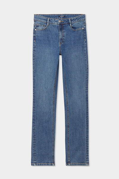 Jeans regular 5 poches coton denim dirty femme
