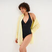 Maillot de bain une pi&egrave;ce gainant noir femme