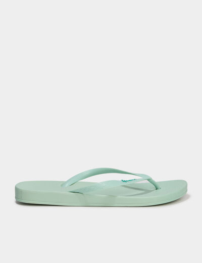Tongs vert pastel femme