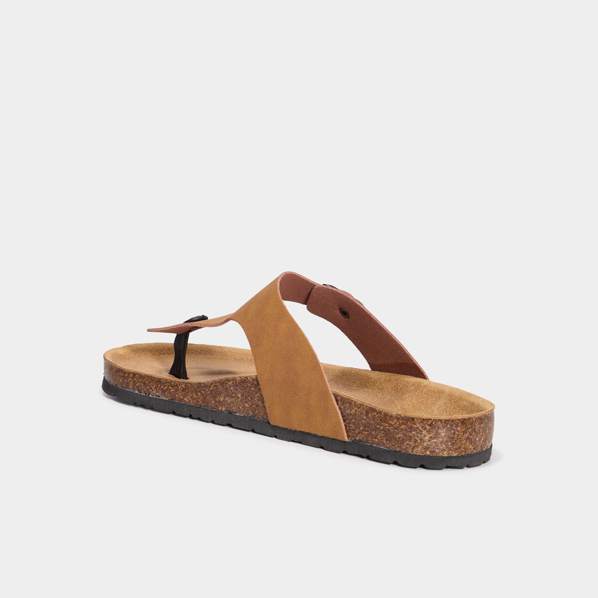 Mules avec boucles marron clair homme