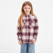Chemise manches longues beige fille